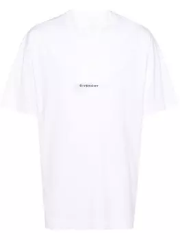 Givenchy футболка с вышитым логотипом и принтом крыльев, белый