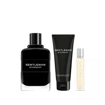 Givenchy Gentleman Gift Set for Men 3.4oz Eau De Parfum Spray + 2.5oz Shower Gel + 0.42oz Eau De Parfum Travel Spray