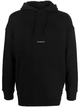 Givenchy худи с кулиской и логотипом, черный