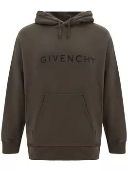 Givenchy худи с логотипом, зеленый