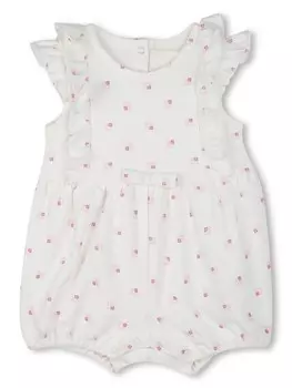 Givenchy Kids боди с логотипом, белый