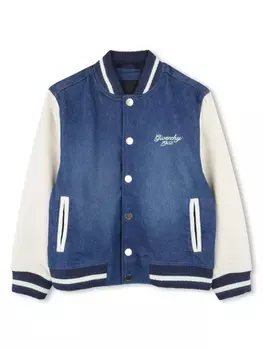 Givenchy Kids бомбер с логотипом, синий