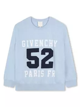 Givenchy Kids джемпер с логотипом, синий