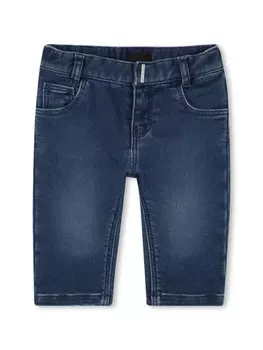 Givenchy Kids джинсы с вышитым логотипом, синий