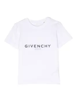 Givenchy Kids футболка из органического хлопка с логотипом, белый
