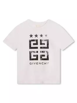 Givenchy Kids футболка из органического хлопка с принтом 4G, белый