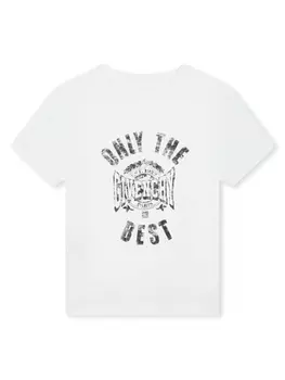 Givenchy Kids футболка из органического хлопка с логотипом, белый