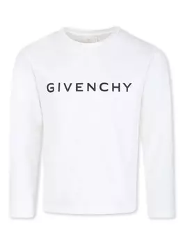 Givenchy Kids футболка из органического хлопка с логотипом, белый