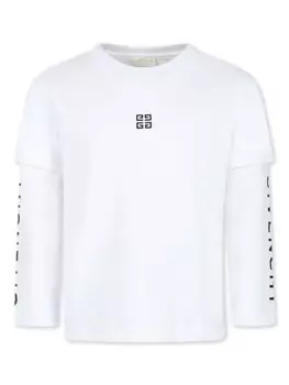 Givenchy Kids футболка из органического хлопка с логотипом, белый
