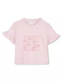 Givenchy Kids футболка с короткими рукавами, розовый