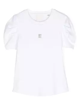 Givenchy Kids футболка с логотипом 4G, белый