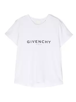 Givenchy Kids футболка с логотипом, белый