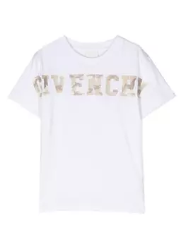 Givenchy Kids футболка с логотипом, белый