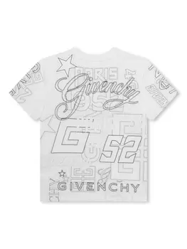 Givenchy Kids футболка с логотипом, белый