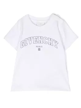 Givenchy Kids футболка с логотипом, белый