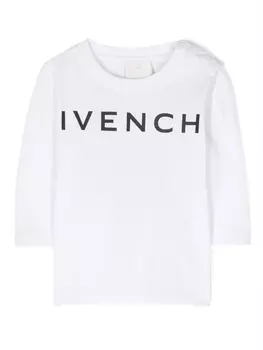 Givenchy Kids футболка с логотипом, белый