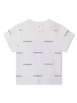 Givenchy Kids футболка с логотипом, белый