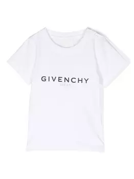 Givenchy Kids футболка с логотипом, белый