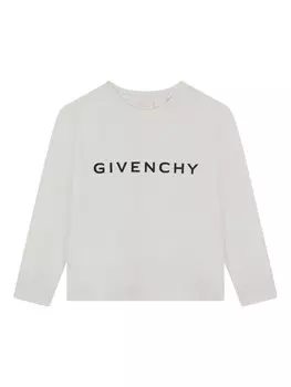 Givenchy Kids футболка с логотипом, белый