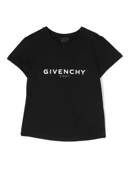 Givenchy Kids футболка с логотипом, черный