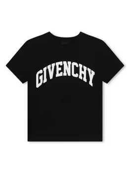 Givenchy Kids футболка с логотипом, черный