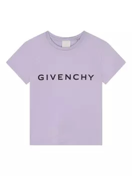 Givenchy Kids футболка с логотипом, фиолетовый