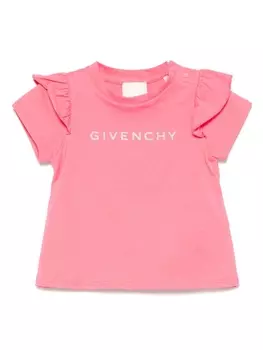 Givenchy Kids футболка с логотипом, розовый