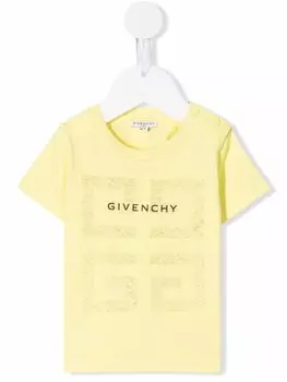 Givenchy Kids футболка с логотипом, желтый