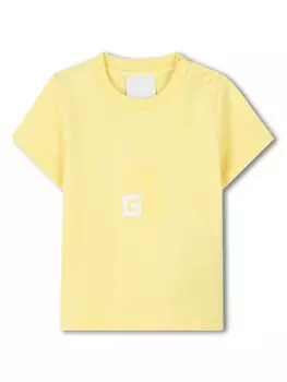 Givenchy Kids футболка с логотипом, желтый