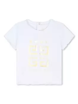 Givenchy Kids футболка с принтом 4G, белый