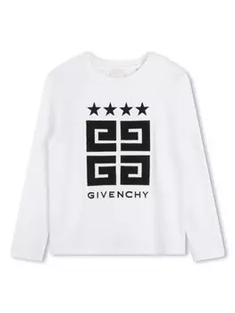 Givenchy Kids футболка с принтом 4G, белый