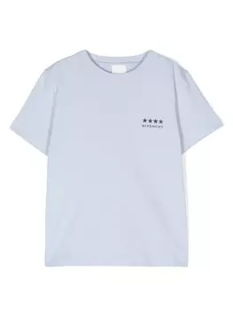 Givenchy Kids футболка с принтом 4G, синий