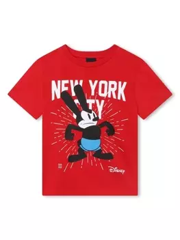 Givenchy Kids футболка с принтом Oswald из коллаборации с Disney, красный