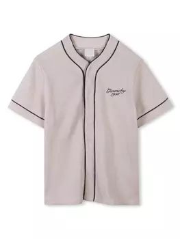 Givenchy Kids футболка с вышитым логотипом, нейтральный