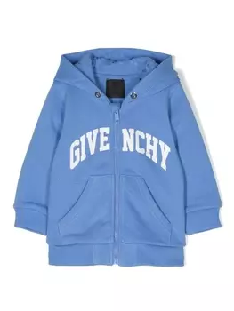Givenchy Kids худи на молнии, синий