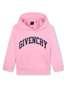 Givenchy Kids худи с кулиской и логотипом, розовый