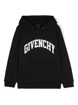 Givenchy Kids худи с логотипом, черный