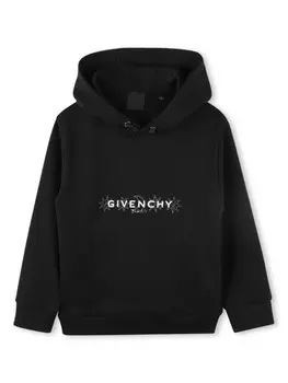 Givenchy Kids худи с логотипом, черный