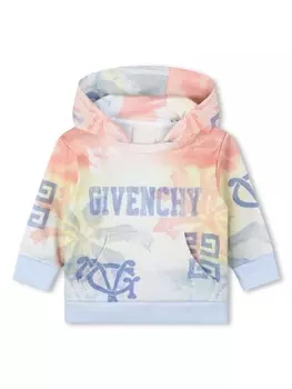 Givenchy Kids худи с логотипом, синий