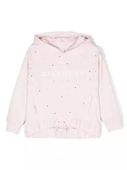 Givenchy Kids худи с заклепками, розовый