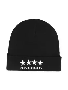 Givenchy Kids кашемировая шапка бини, черный