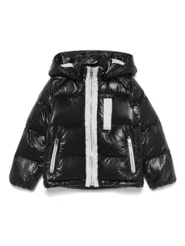 Givenchy Kids куртка с вышитым логотипом, черный