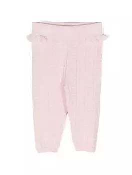 Givenchy Kids легинсы с тиснением 4G, розовый