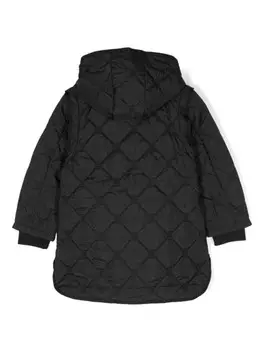 Givenchy Kids пальто с мотивом 4G, черный