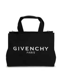 Givenchy Kids пеленальная сумка с вышитым логотипом 4G, черный