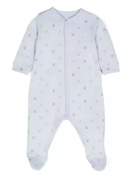 Givenchy Kids пижама с принтом 4G, синий