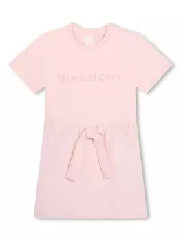 Givenchy Kids платье с логотипом, розовый