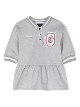 Givenchy Kids платье с логотипом, серый