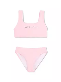 Givenchy Kids плавки бикини с логотипом 4G, розовый