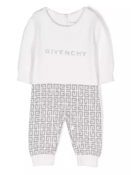 Givenchy Kids ромпер с логотипом, белый